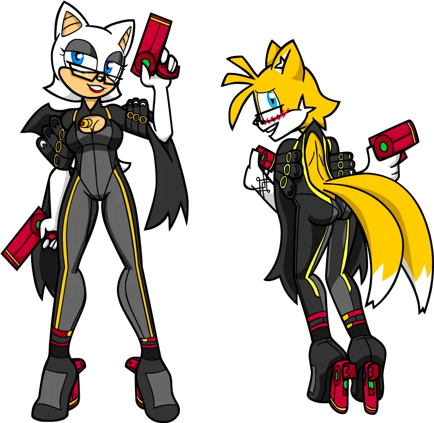 Rouge And Tails As Bayonetta Tg Tf Video Game Png Bayonetta Png