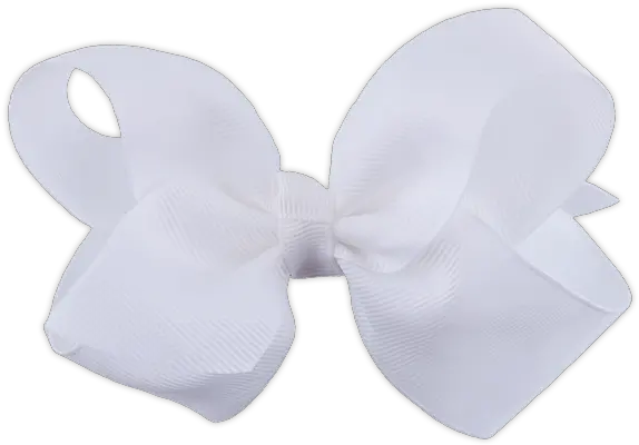 Download Hd Grosgrain Ribbon Hair Bow White Hair Ribbon Transparent Png Bow Transparent