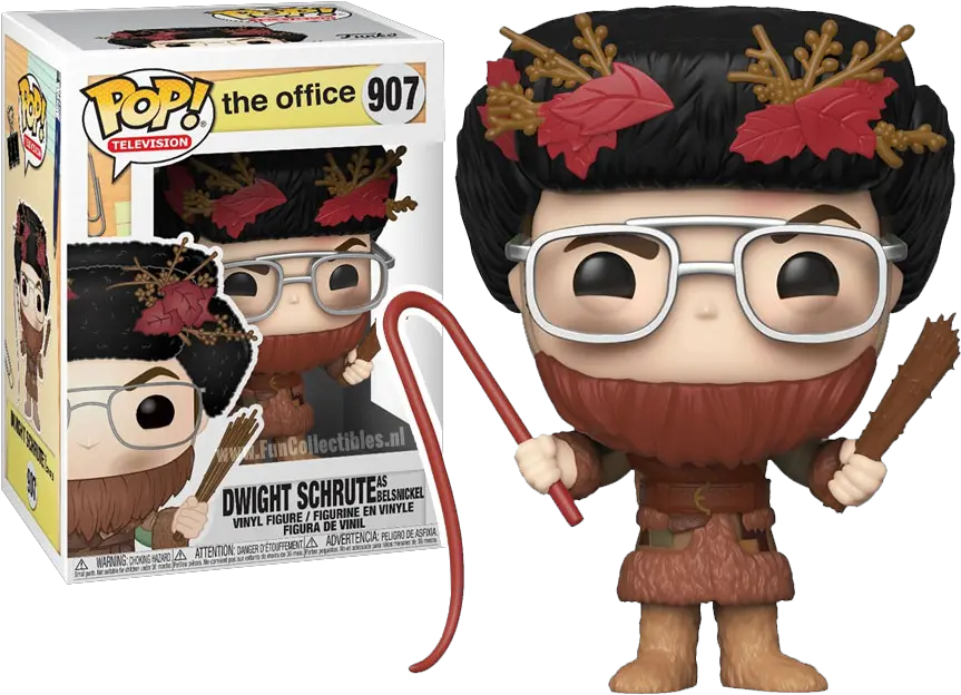 Funko Pop The Office Dwight As Belsnickel 907 Funko Dwight The Office Png Dwight Schrute Transparent