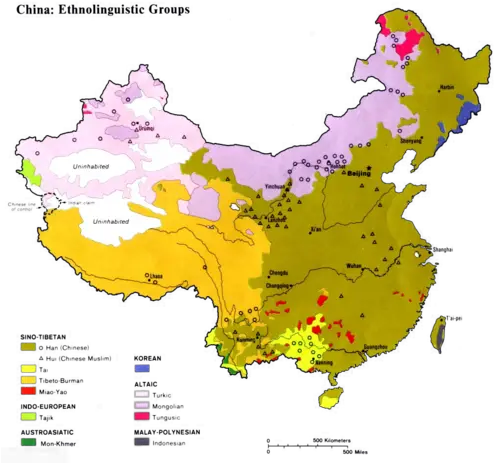 Download Hd Ethnolinguistic Map Of China Thematic Map Of Map Of China Png China Map Png