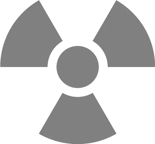 Gray Radioactive Icon Radiation In Use Sign Png Radioactive Logo