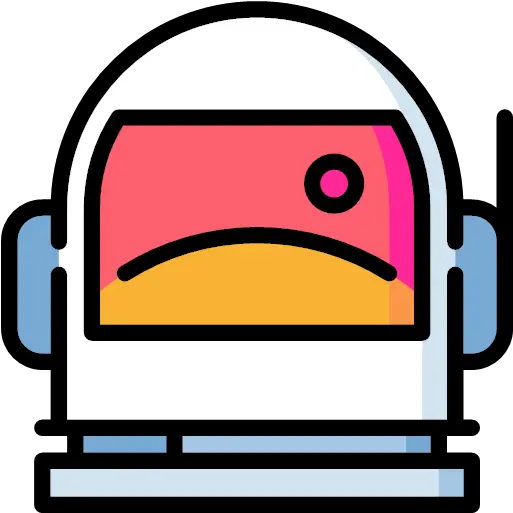 Lineal With Color Astronaut Icon Png Vector