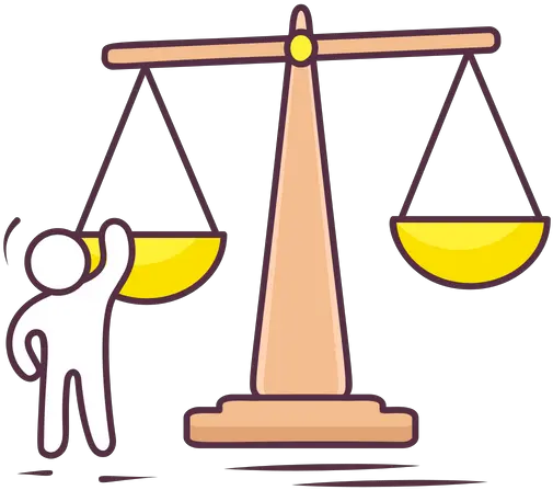 Justice Scale Icon Of Colored Outline Style Available In Clip Art Png Justice Scale Png