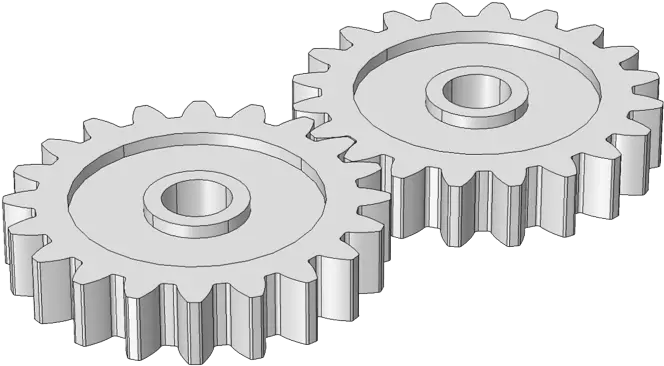 An Introduction To Gear Modeling In Comsol Multiphysics External Gear Pair Png Gear Transparent