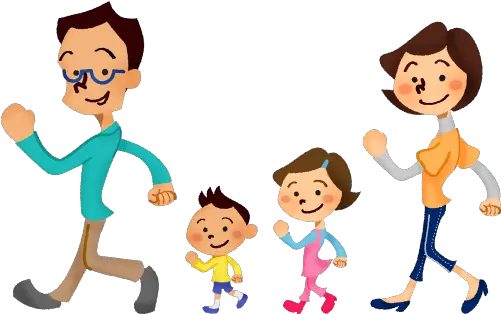 Clipart Walking Cute Borders Vectors Walking With Family Clipart Png Family Clipart Png