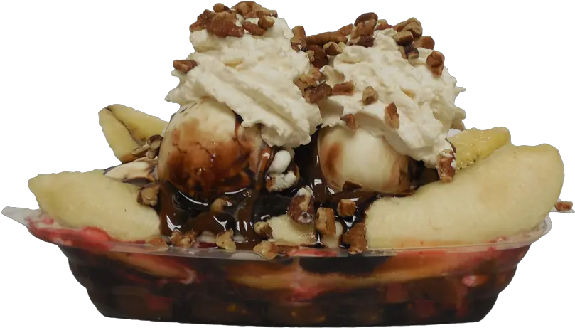 Download Hd Babcock Hall Banana Split Ice Cream Sundae Banana Split Transparent Png Banana Split Png