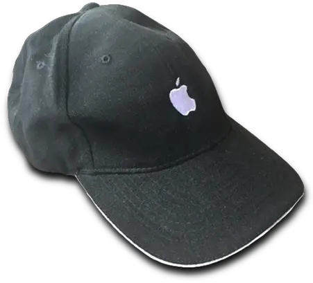 White Rim Black Apple Cap Logo Shirts Apparel Baseball Cap Png Black Apple Logo