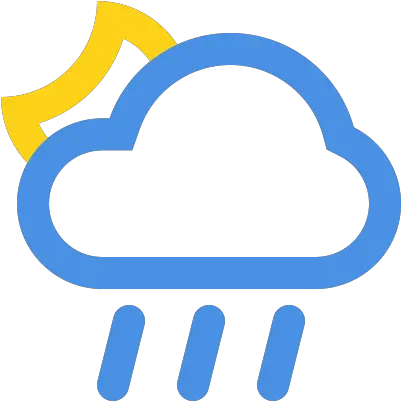 Rain Language Night Icon Transparent PNG