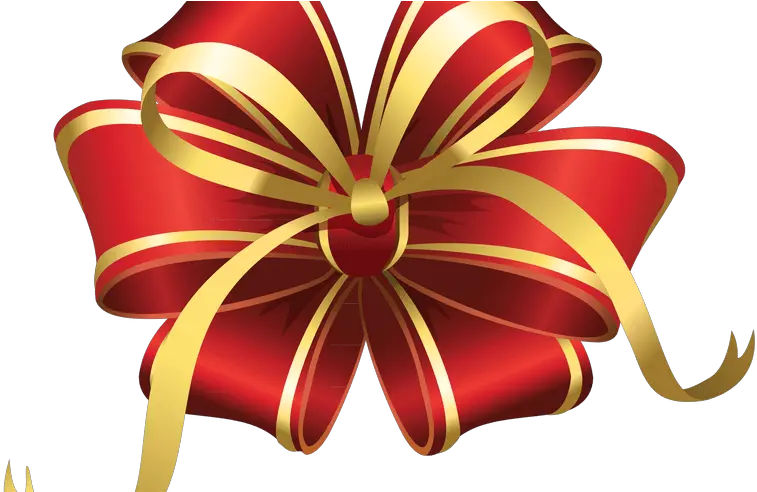 Bow Clipart Free Golden Red Ribbon Png Bow Clipart Png