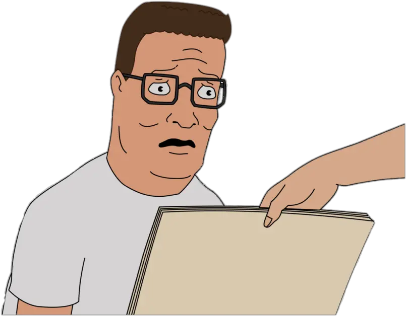 Hill Hank Reads Newspaper Png Image Hank Hill Png Hank Hill Transparent