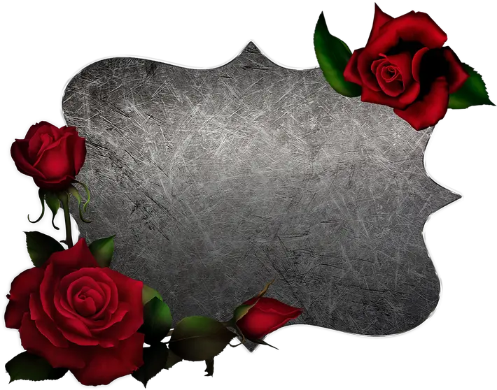 Roses Frame Label Free Image On Pixabay Png Rose Frame Png