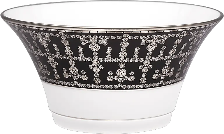 Tiara Black U0026 Platinum Cereal Bowl Ceramic Png Bowl Of Cereal Png