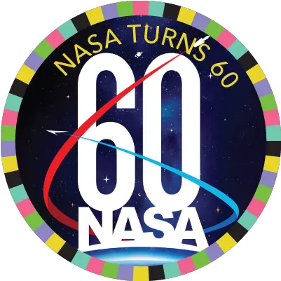 Download Hd Nasa Turns 60 Image Nasa 60th Anniversary Logo Nasa 60 Anniversary Png Nasa Logo Transparent