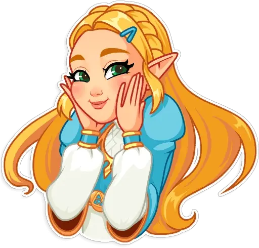 The Legend Of Zelda Telegram Sticker Legend Of Zelda Telegram Stickers Png Princess Zelda Png