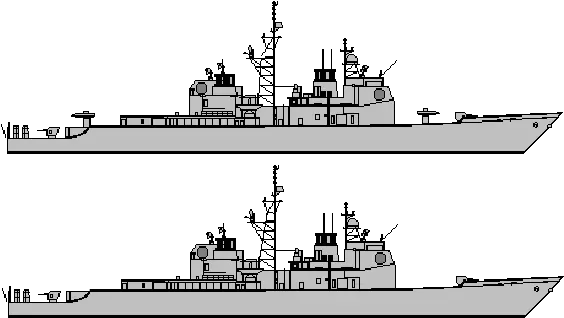 Cg Ticonderoga Class Cruiser Blueprint Png Missle Icon