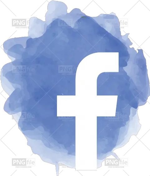 Facebook Watercolor Social Media Icon Logo Photo 1035 Transparent Background Facebook Instagram And Youtube Logo Png Watercolor Logo