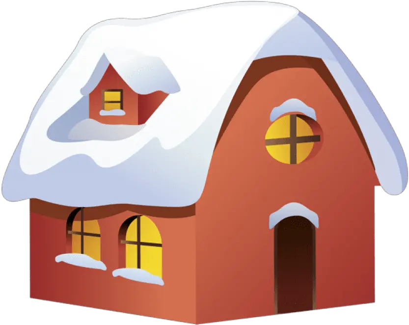 Transparent Png Clip Art Image Winter House Clipart Snow Clipart Png