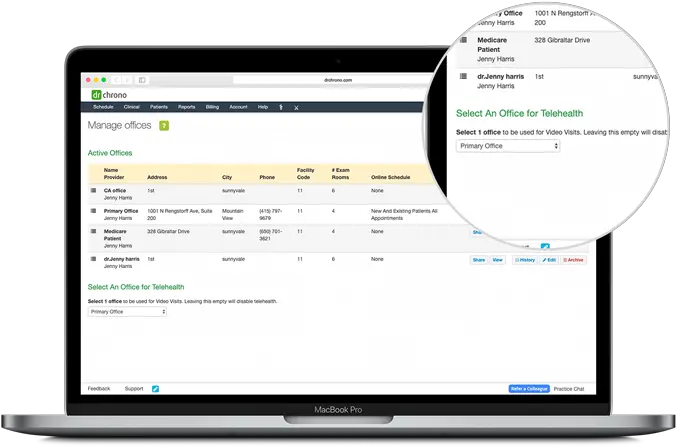 Setting Up Telehealth Drchrono Technology Applications Png Doctor Office Icon