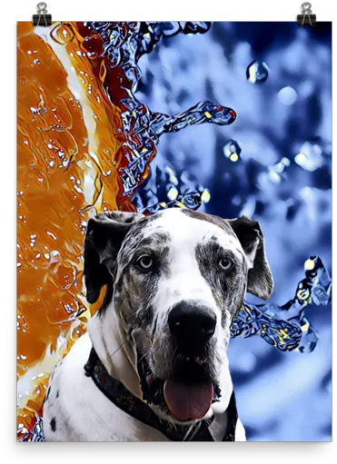 Download Great Dane Poster Png Image Dalmatian Great Dane Png