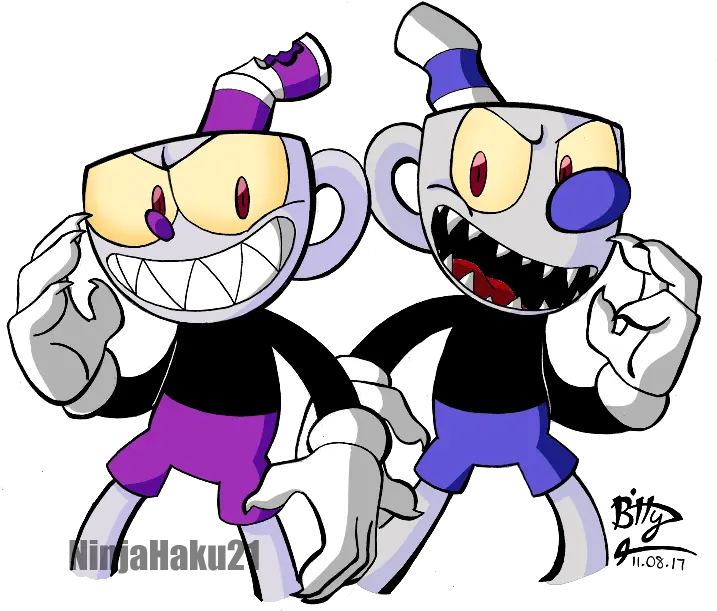 Helper And Mugman X Reader Evil Cuphead And Mugman Png Cuphead Png