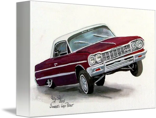 Classic Carlowrider By Carol Gauldin Lowrider Arte Drawings Png Lowrider Png