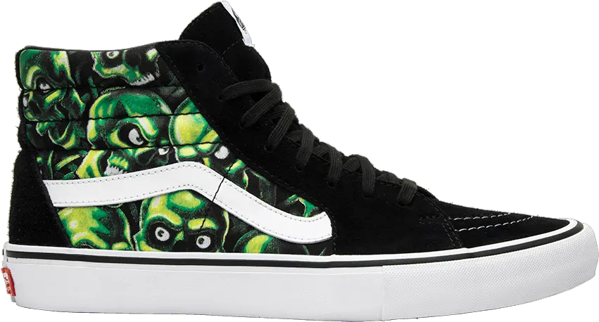 Sk8 Hi Glow In The Dark Skull Pile Supreme X Vans Png Pile Of Skulls Png