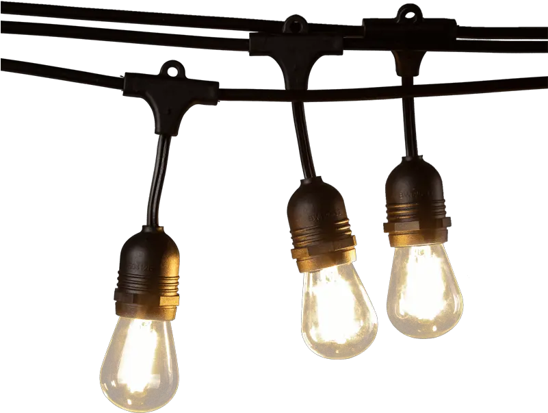 Shopping Plug In Glass Bulb Led Double Filament String Incandescent Light Bulb Png String Lights Transparent