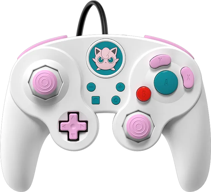 Nintendo Switch Wired Fight Pad Pro Jigglypuff Switch Controller Png Jigglypuff Png