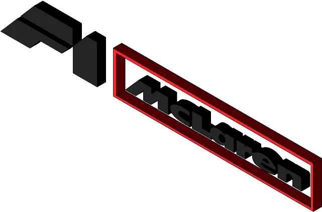 Mclaren F1 Team Logo 3d Cad Model Library Grabcad Clip Art Png Mclaren Logo