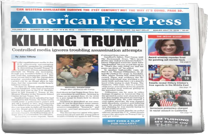 Afp Issuemockuptransparentbackground U2013 Radical Marketing Tabloid Png Trump Transparent Background