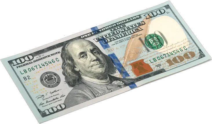 Hundred Transparent Png Clipart 100 Dollar Bill Png One Dollar Png