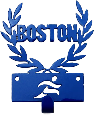 Boston Laurel Wreath With Runner Medal Holder 2015 Boston Marathon Png Laurel Wreath Transparent