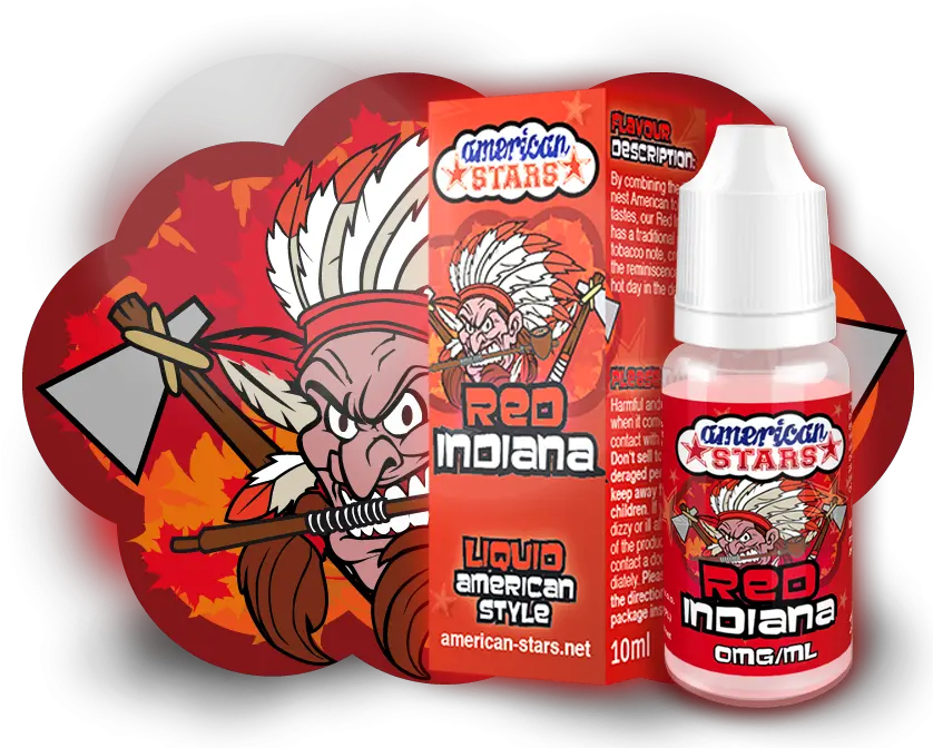 American Stars Red Indiana E American Stars E Liquid Png American Stars Png