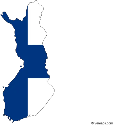 Flag Map Of Finland In 2020 Vector Free Finland Map Vector Png Map Of World Png