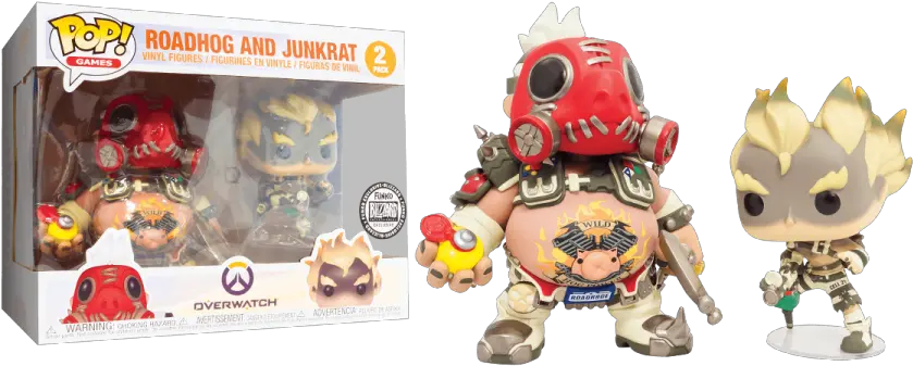 Funko Vinyl Roadhog And Junkrat 2 Overwatch Roadhog Funko Pop Png Junkrat Png