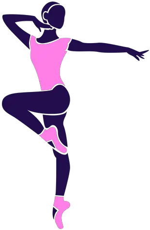 Dance Pose Lady Tip Toe Silhouette Transparent Png U0026 Svg Silueta Contorno De Bailarines Toe Png