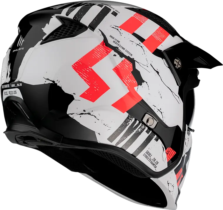 Casco Mt Trial Streetfighter Sv Skull2020 A0 Gloss Pearl White Mt Streetfighter Sv Skull2020 A0 Png Eso Red Helmet Icon