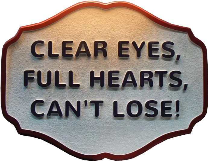 Clear Eyes Full Hearts Canu2019t Loose Label Png Heart With Eyes Logo