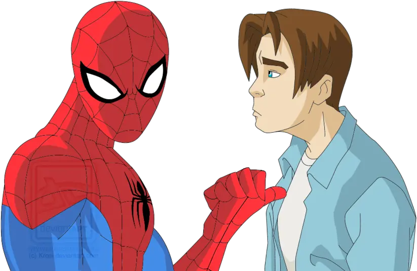 Download Ultimate Spiderman Cartoon Characters Peter Cartoon The Ultimate Spider Man Png Peter Parker Png