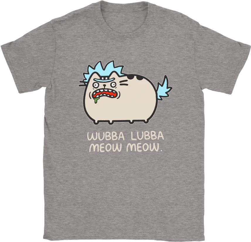 Rick Sanchez Pusheen Cat Wubba Lubba Meow Shirts Sally The Nightmare Before Christmas Shirt Png Pusheen Cat Png