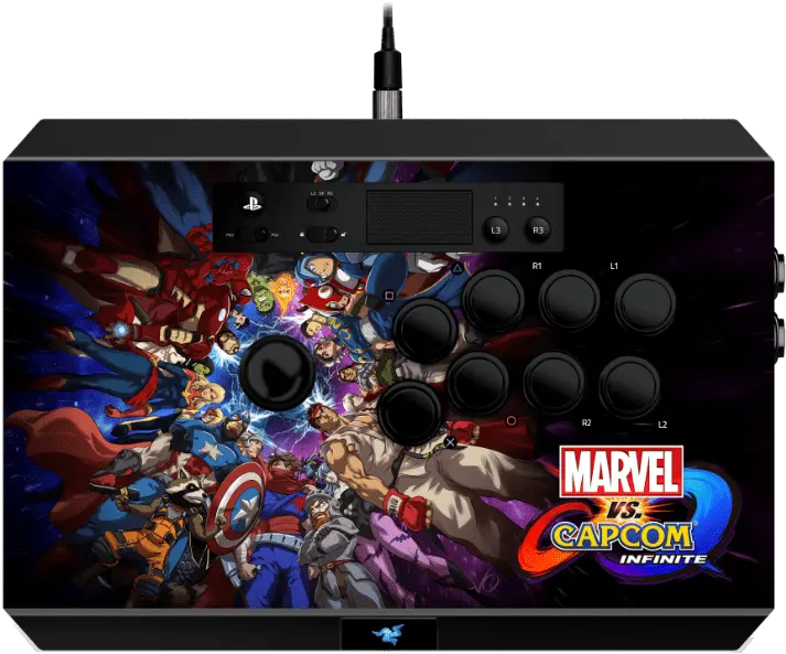 Razer To Release Marvel Vs Capcom Infinite Arcade Stick Marvel Vs Capcom Infinite Arcade Stick Png Razer Logos