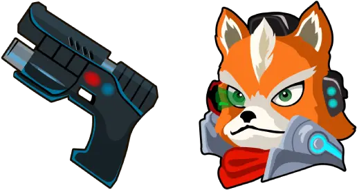 Star Fox Mccloud Blaster Cursor Cartoon Png Fox Mccloud Png