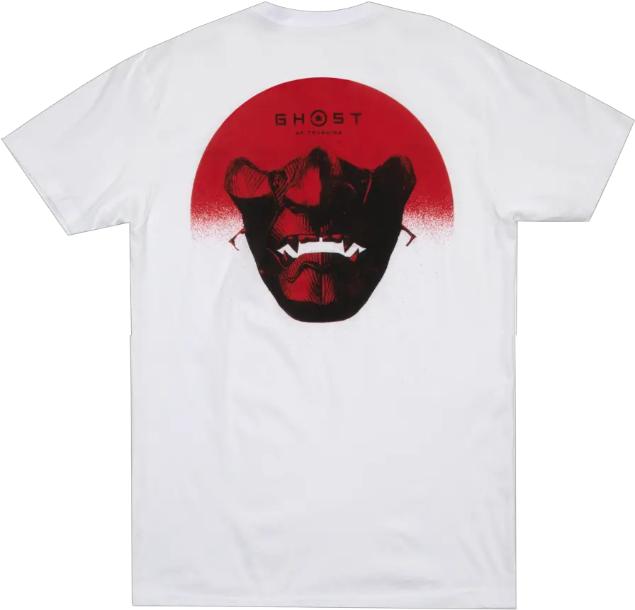 The Ghost Of Tsushima Mask Tee Short Sleeve Png Ghost Of Tsushima Logo