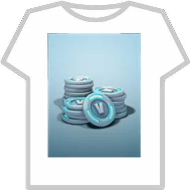 2800 Vbucks Roblox Chrome T Shirt Roblox Png Vbucks Png