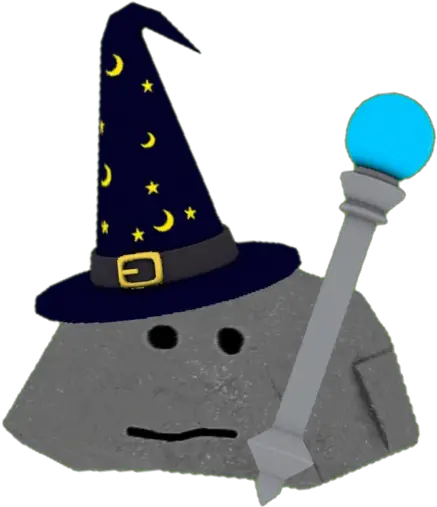 Rocks Supermarioglitchy4 Wiki Fandom Rock With Wizard Hat Png Rocks Transparent