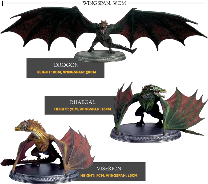 Eaglemoss Game Of Thrones Dragons Game Of Thrones Statue Png Game Of Thrones Dragon Png