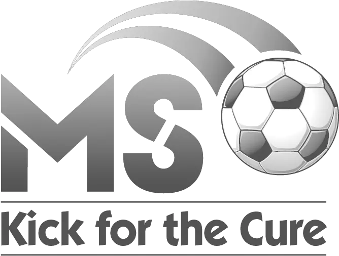 Ms Kick For The Cure Soccer Ball Png Ms Logo