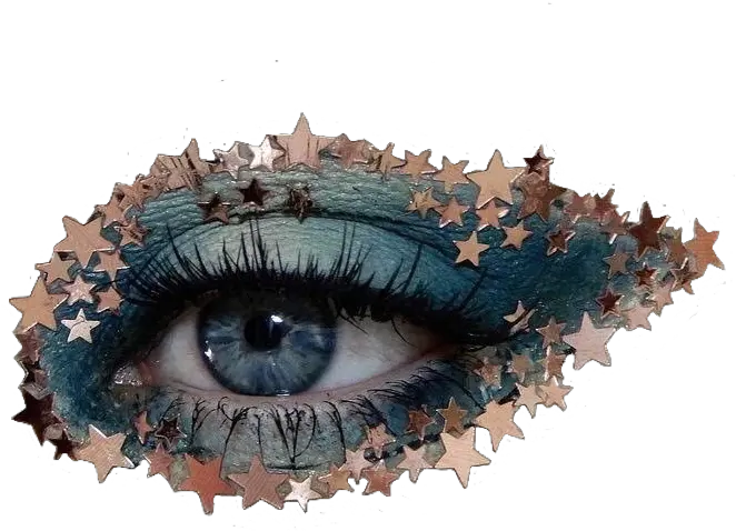 Stars Blue Eyeshadow Pngs Png Love Aesthetic Blue Eyes Png Makeup Png