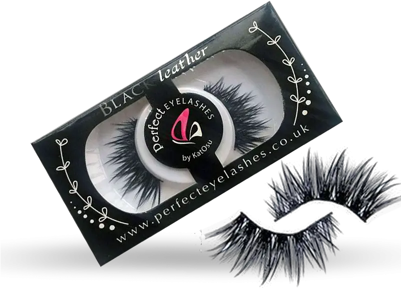 Black Leather Perfect Eyelashes By Katosu Eyelash Extensions Png Eyelashes Transparent