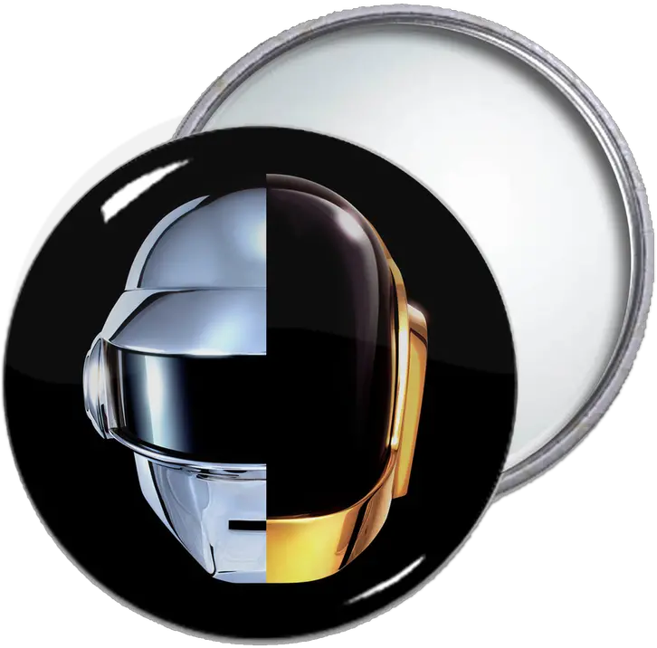 Daft Punk Round Pocket Mirror Daft Punk Png Daft Punk Transparent